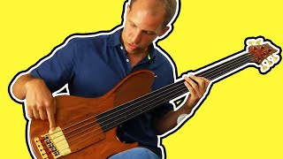 KONTRABASS Sound auf dem FRETLESS Bass kreieren [upl. by Inama500]