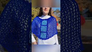 Celtic Crochet Capelet  new pattern available now 😍 [upl. by Nilde]