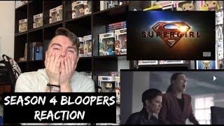 SUPERGIRL  SEASON 4 BLOOPERS REACTION [upl. by Akinohs]