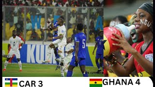 Ghana 4 Vs Central African Republic 3 2026 Fifa World Cup Qualifier Highlights [upl. by Tatia]