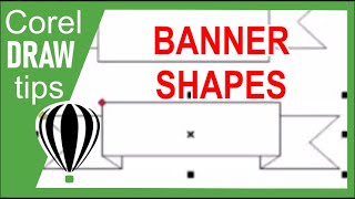 Banner Shapes tool in CorelDRAW [upl. by Zora352]