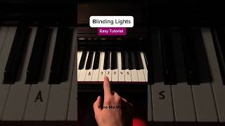 Blinding LightsEasy Tutorial shots piano tutorial [upl. by Bauer]