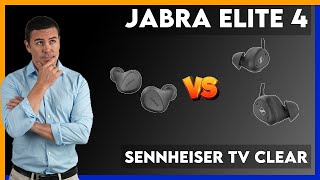 Jabra Elite 4 vs Sennheiser TV Clear Comparison [upl. by Inglebert]