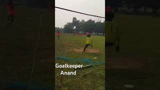 Goalkeepr anand  sandar penalty kick Goalkeeper anand like subscribe plz [upl. by Inaoj771]