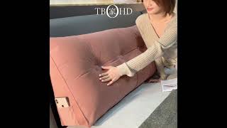 SkinFriendly Velvet Fabric Bedboard backrestcushion  Comfort amp Style for Your Home bedroomdecor [upl. by Levins923]