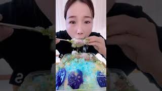 QIAN ICE EATING asmrice muckbangice qian iceeatingshow [upl. by Nelleyram]