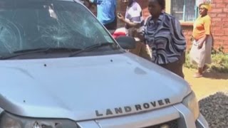 Drama in Migori as woman destroy husband’s car over alleged cheating [upl. by Charmion298]