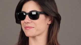 RayBan RB2132 New Wayfarer 622 52  RayBan Sunglasses Review  VisionDirectAU [upl. by Assilim]