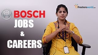 BOSCH – Recruitment Notification 2017 IT Jobs Walkin Career Oppurtunities Campus placements [upl. by Amelina]