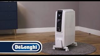 DeLonghi TRD50615E Dragon 4 Pro Digital Programmable Portable Radiator Heater  First Use Set Up [upl. by Diva620]