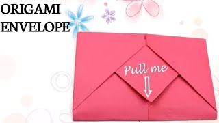 Fold amp Send Origami Envelope DIY 📝 Origami Art  Paper Folding art [upl. by Kellia494]