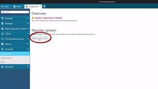AXIS Camera Station  Online license registration [upl. by Heshum]