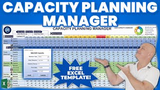 How To Create A Capacity Planning Manager In Excel From Scratch  FREE TEMPLATE [upl. by Ahsikrats]