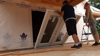 How to Install Prehung Double French Doors  Minimal Tools Required Method [upl. by Sitoel]