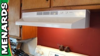 How To Install a Rangehood  Menards [upl. by Idnod]