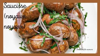 la recette des saucisses africaines noyaux noyaux [upl. by Mahgirb]