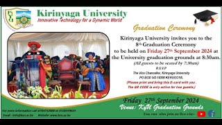 KIRINYAGA UNIVERSITY KYU 8TH GRADUATION CEREMONY [upl. by Ahsikahs]