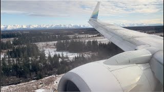 Alaska Airlines Boeing 737700 Winglets Landing at Yakutat Airport [upl. by Hudson960]