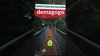 Significado da palavra demagogo linguaportuguesa gramatica substantivo pronomes português [upl. by Ricardo]