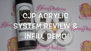 CJP Nail Systems Acrylic Review amp Infill Demo [upl. by Nalniuq17]