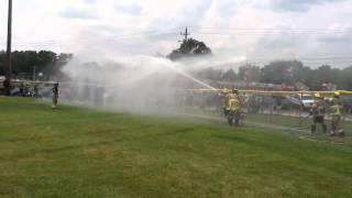 Troy Fire Department vs Clawson Fire Department water battle [upl. by Nalorac]