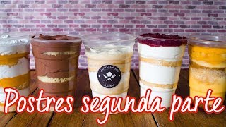 POSTRE EN VASOS PARA VENDER 2º PARTE [upl. by Etteuqal]