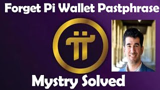 How to Recover Pi Wallet Passphrase  Recover amp reset forgotten Passphrase Key  Pi Network app [upl. by Micah90]