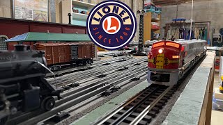 Postwar Lionel Trains in action lioneltrains ogaugetrains santafe [upl. by Daniela108]