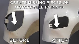 Create Missing Pieces on Cracked and Broken Street Bike Fairing [upl. by Ilram]