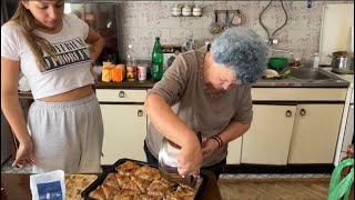 BABA UČI ANJU I DEDU KAKO SE PRAVI BAKLAVA najjači recept [upl. by Hulen]