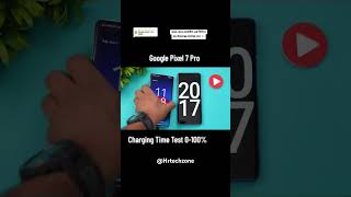 Googlepixel 7 pro battery charging test 0100 2024 review charging hrtechzone shorts googlepixel [upl. by Zelde]