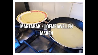 Loempiavellen maken  Martabakvellen maken  Loempia vellen maken [upl. by Linea]