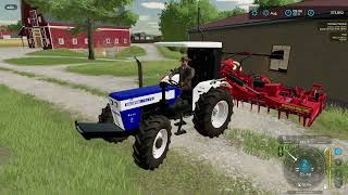 Swaraj 744 Modified Tractor Testing in fs22 [upl. by Mellitz914]