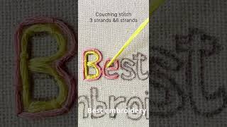 How to stitch letter e [upl. by Yojal]