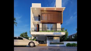 30x40 west facing 3 bedroom duplex house design and walkthrough in Bangalore [upl. by Ianteen39]