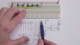 Making logic gates from transistors [upl. by Leslie315]