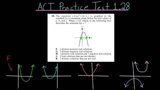 ACT Practice Test 128 Quadratic Equations 2 [upl. by Giesser221]