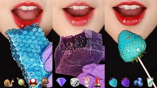 10MINUTES EMOJI FOOD ASMR FOR SLEEP CANDIED STRAWBERRY EDIBLE CRYSTAL RELAXING EATING ASMR 💎 [upl. by Collen]