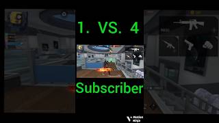 garenafreefire 😱😱😱😱1vs4 Close videoshrots video trending video [upl. by Doi]