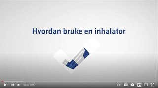 Hvordan bruke en inhalator [upl. by Asirram]