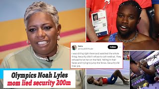 Olympics 2024 Olympics attendee disputes Noah Lyles moms claim that security refused to call [upl. by Ijic854]