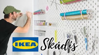 IKEA Skådis Pegboard System  Easy Installation Tips [upl. by Radburn]