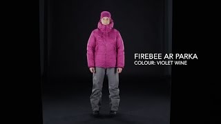 Arcteryx – Womens Firebee AR Parka – Violet Wine [upl. by Aicissej]