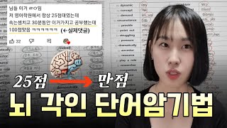 저는 이 방법으로 단어를 뇌에 새깁니다 한번 외우면 절대 안까먹는 단어암기법 수능 공무원 편입 영어 [upl. by Alwyn41]