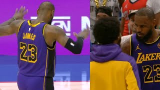 LeBron James hits silencer celebration after clutch 3s vs Pelicans has Bronny hyped [upl. by Nunes]