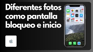 Cómo poner diferentes fotos como pantalla de bloqueo y pantalla de inicio de iPhone  Tutorial [upl. by Kindig]