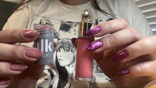 Getting you ready for the Eras Tour ASMR 🩷🦋🐍✨🪩  ASMR doing your makeup [upl. by Athene]