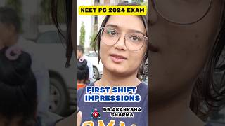 “NEETPG 2024 Exam Day Aspirants Share First Impressions amp Paper Difficulty Analysis” [upl. by Anuahsat676]