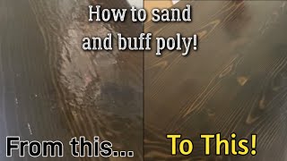 How to Sand Topcoat of Polyurethane [upl. by Randa]