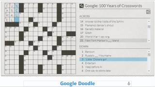 Crossword inventor Google Doodle [upl. by Aiderfla]